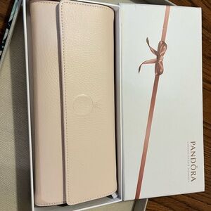 Pandora Soft Pink Leather Jewelry Organizer